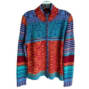 Colorful Patterned Icelandic Women's Sweater